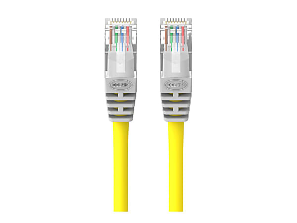 Belkin - Crossover cable - RJ-45 (M) to RJ-45 (M) - 10 ft - UTP - CAT 5e - yellow