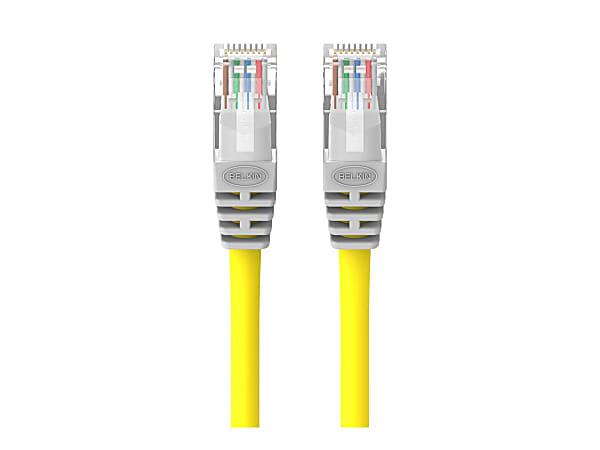 Belkin - Crossover cable - RJ-45 (M) to RJ-45 (M) - 3 m - UTP - CAT 5e - yellow