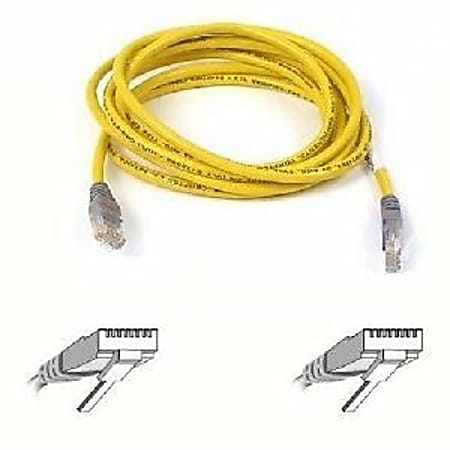 Belkin Cat. 5E UTP Patch Cable - RJ-45 Male - RJ-45 Male - 10ft - Yellow