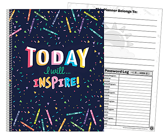 Crayola® Colors of Kindness Lesson Plan & Record Book, 9" x 11", Navy/Multicolor