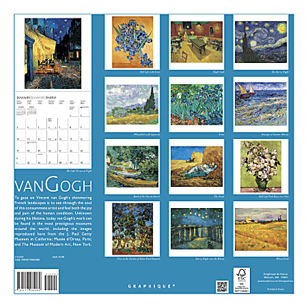 Van gogh hotsell kalender 2021