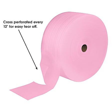 Anti-Static Shipping Foam Rolls, 1/8 Thick, 12 x 550