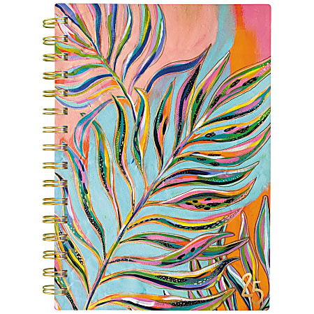 2025 Cambridge® EttaVee Weekly/Monthly Planner, 5-1/2” x 8-1/2”, Leaf, January To December