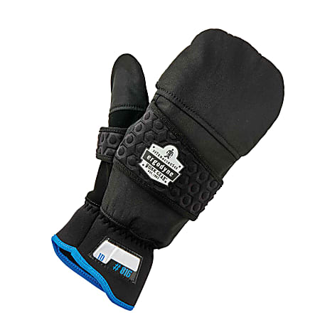Ergodyne ProFlex 816 Thermal Flip-Top Gloves, Small, Black