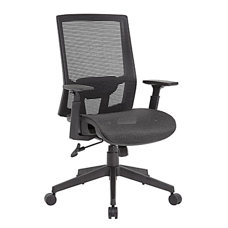 Boss Office Products Mesh High-Back Task Chair, Black