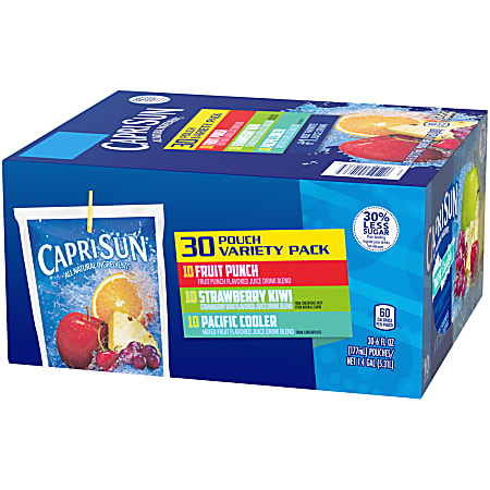 Capri Sun 100percent Juice Variety Pack Pack Of 40 Pouches - Office Depot