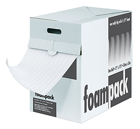 Foam Roll Dispenser Pack, 1/16" x 12" x 350', Perf At 12"