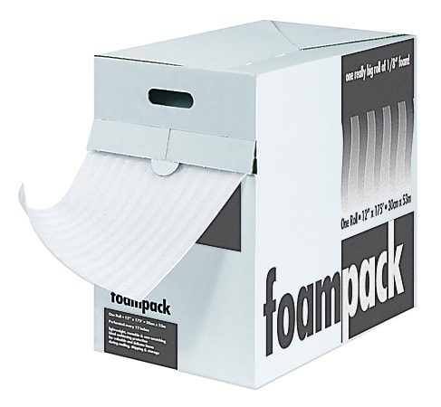 Foam Roll Dispenser Pack, 1/16" x 12" x 350', Perf At 12"