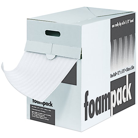 Foam Roll Dispenser Pack, 1/16" x 24" x 350', Perf At 12"