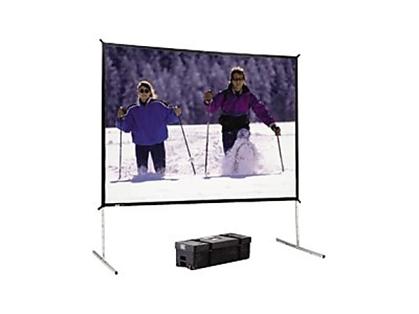 Da-Lite Fast-Fold Deluxe Screen System HDTV Format - Projection screen - Da-Mat - black