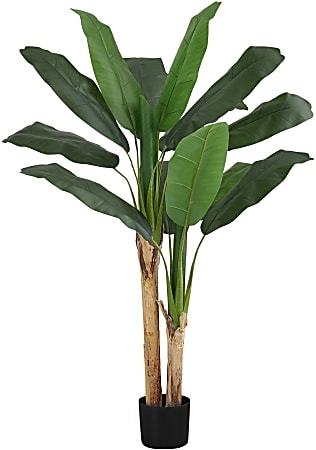 Monarch Specialties Ash 55”H Artificial Plant With Pot, 55”H x 39”W x 38"D, Green