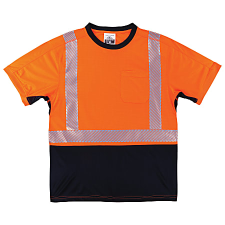Ergodyne GloWear 8283BK Lightweight Performance Hi-Vis T-Shirt, 3X, Orange