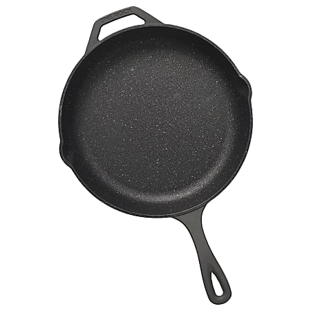 THE ROCK™ by Starfrit® Cast Iron Nonstick Skillet, 12-In., Black