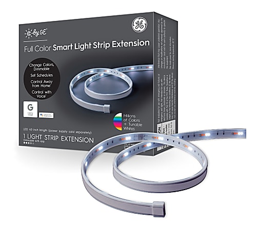 C by GE Full Color Smart LED Light Strip Extension 40 60 Watt Office Depot