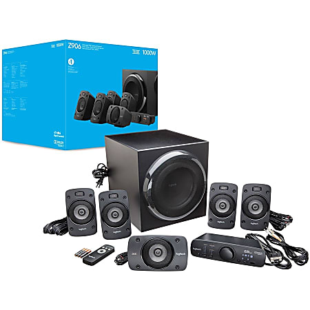 Logitech Z906 5.1 500 W RMS Speaker System - Office Depot