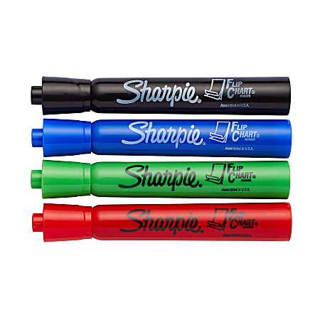 Sharpie 22480PP Flip Chart Markers, Bullet Tip, Assorted Colors, 8-Count