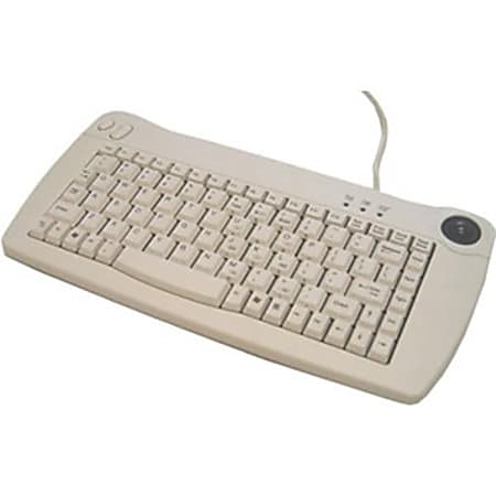 Adesso® ACK-5010PW PS/2 Mini Keyboard, White