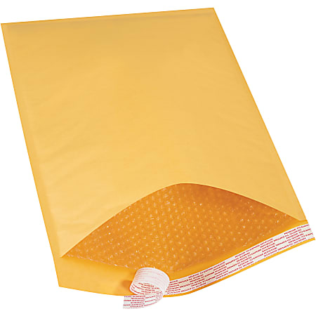 South Coast Paper Kraft Self-Seal Bubble Mailers, #7, 14 1/4" x 20", Pack Of 50