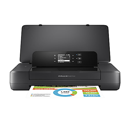 HP OfficeJet 200 Portable Wireless Inkjet Color Printer Office Depot
