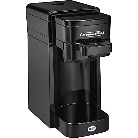 Proctor Silex Single-Serve Coffee Maker (Black) - 49961 - 10 fl oz - Black
