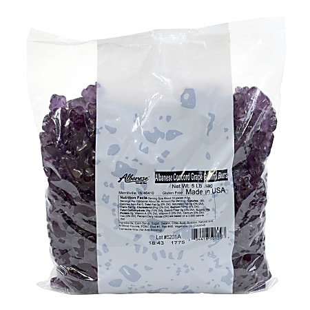 Albanese Confectionery Gummies, Concord Grape Gummy Bears, 5-Lb Bag