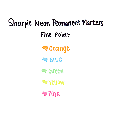 Neon permanent markers online