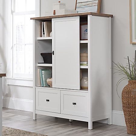 Sauder top armoire white