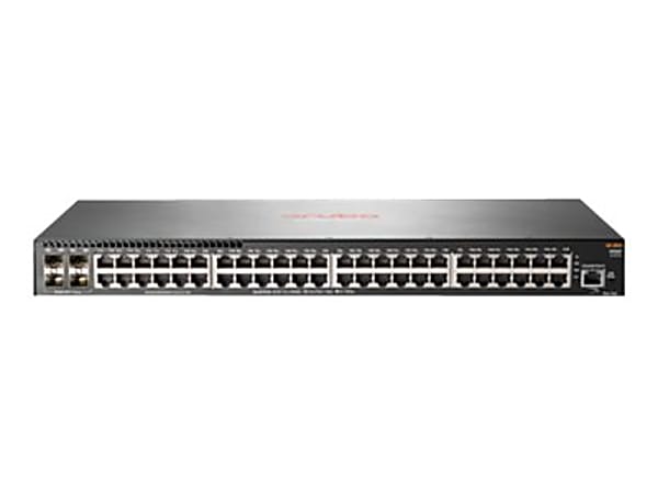 HPE Aruba 2930F 48G 4SFP+ - Switch - L3 - managed - 48 x 10/100/1000 + 4 x 1 Gigabit / 10 Gigabit SFP+ (uplink) - rack-mountable