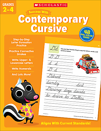 Scholastic Success With Contemporary Cursive, Grades 2 –4