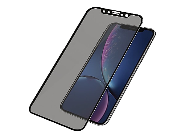 PanzerGlass Privacy Screen Protector Black, Crystal Clear - For 6.1"LCD iPhone XR - Shock Resistant - Glass - 1 Pack