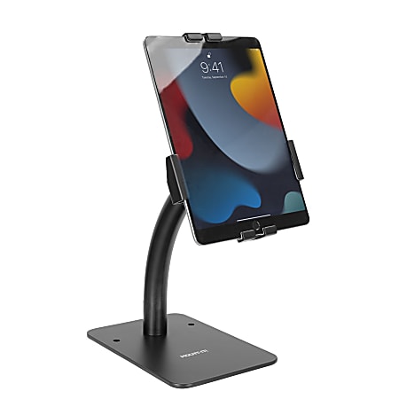 Mount-It! Anti-Theft Tablet Countertop Kiosk Stand, 3-5/16”H x 6-15/16”W x 13-1/2”D, Black