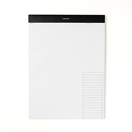 Russell & Hazel Jotters Classic Notepad, Legal Size, 60 Sheets, White