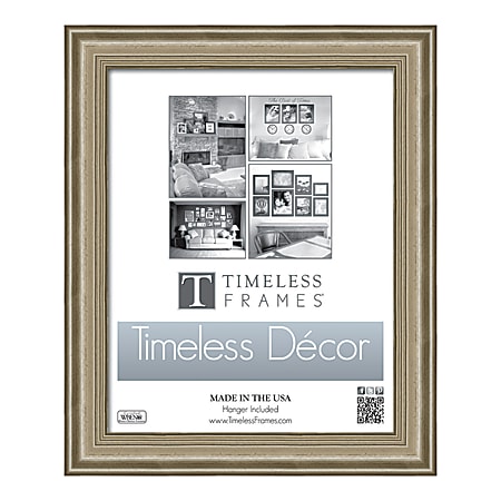 Timeless Frames Patricia Frame, 11” x 14”, Silver