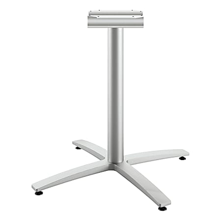 HON Between HBTTX30S Table Base - Textured Silver