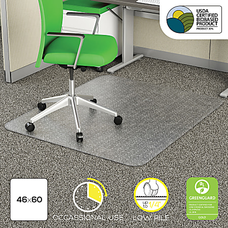 Deflecto Earth Source Chair Mat For Commercial Pile Carpets