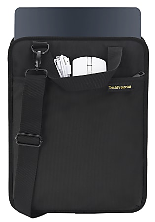 Techprotectus Vertical Laptop Sleeve, 12", Black
