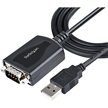 StarTech.com 3ft (1m) USB to Serial Cable with