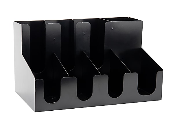 Mind Reader 8-Section Counter-Top Cup Station, Black