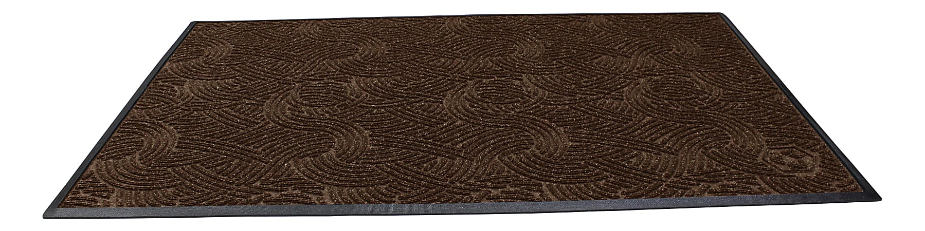 Waterhog Plus Swirl Floor Mat, 36" x 120", Chestnut Brown