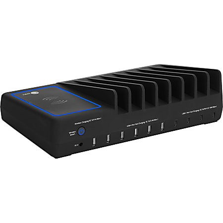 SIIG 10-Port USB-A/C &amp; Wireless Charging Station - 150W
