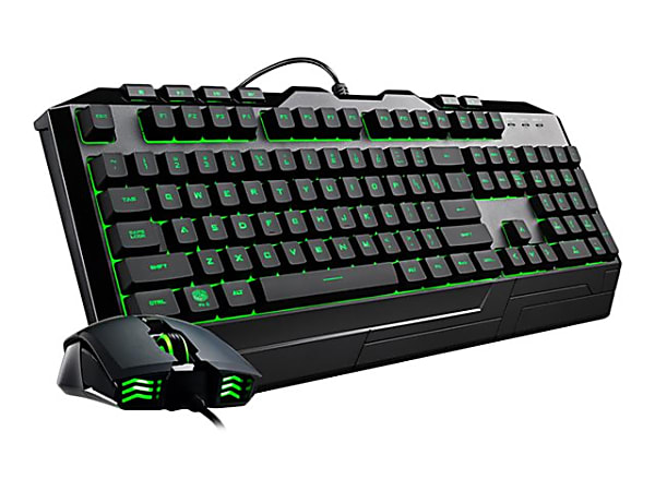 Cooler Master Devastator 3 - Keyboard and mouse set - backlit - USB - US International - black