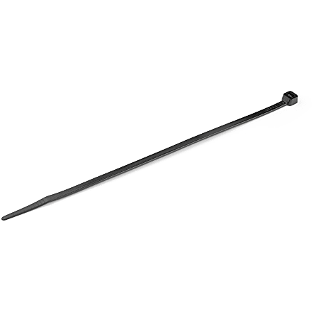 StarTech.com 1000 Pack 8" Cable Ties - Black Large Nylon/Plastic Zip Ties Adjustable Network Cable Wraps UL TAA