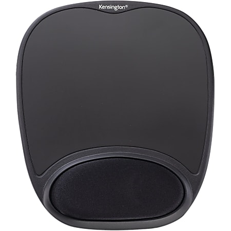Kensington Comfort Gel Mouse Pad - Black - 1.50" x 9.37" x 13" Dimension - Black - Gel - 1