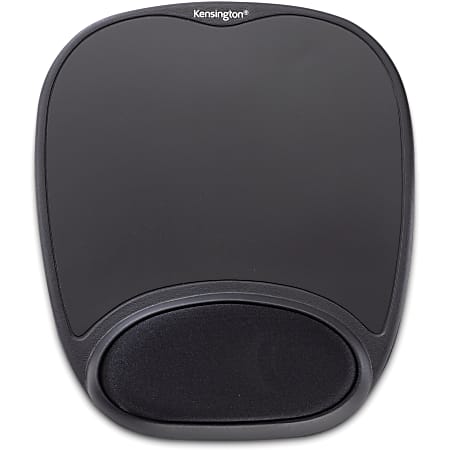 Kensington Comfort Gel Mouse Pad - Black - 1.50" Height x 9.37" Width x 13" Depth - Black - Gel - Skid Proof - 1 - TAA Compliant