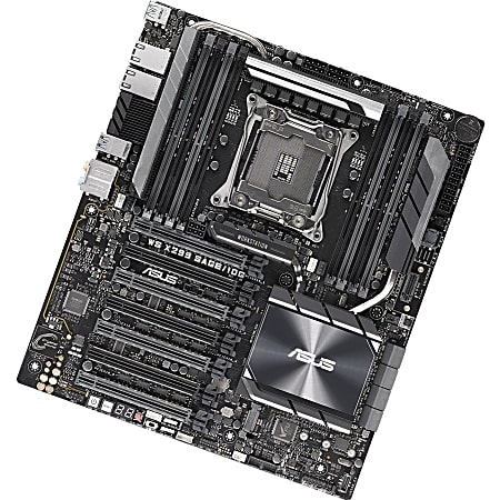 Asus WS X299 SAGE/10G Workstation Motherboard - Intel X299 Chipset - Socket R4 LGA-2066 - Intel Optane Memory Ready - SSI CEB - 128 GB DDR4 SDRAM Maximum RAM - UDIMM, DIMM - 8 x Memory Slots - 8 x SATA Interfaces