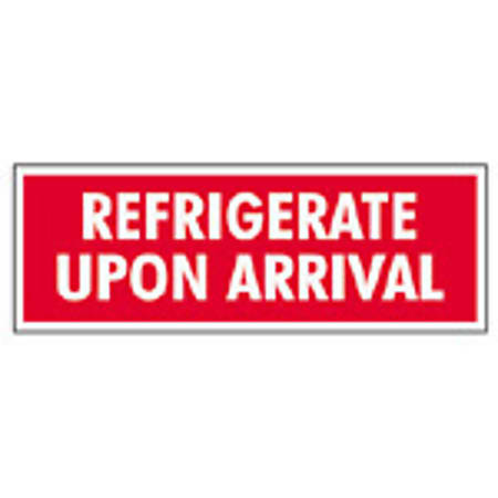 Tape Logic® Preprinted Shipping Labels, SCL237, "Refrigerate Upon Arrival," 1 1/2" x 4", Red/White, Pack Of 500