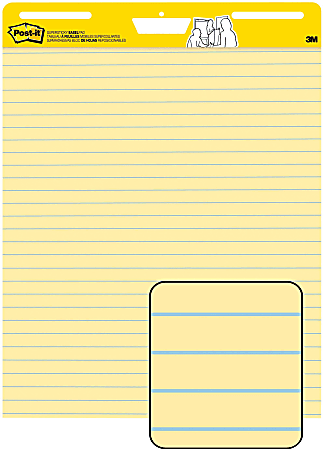 Pack-n-Tape  3M 561 VAD 4PK Post-it Easel Pad, 25 in x 30 in (63.5 cm x  76.2 cm) Canary Yellow Ruled - Pack-n-Tape