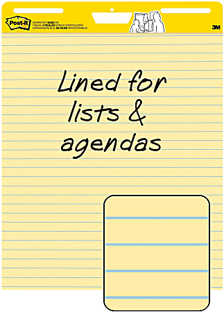 Yellow Legal Pad Weekly Schedule Post-it Notes