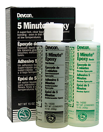 Devcon® 5-Minute Epoxy Liquid Tube, 15 Oz