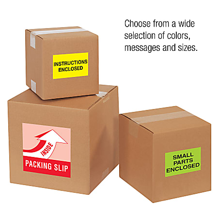Packing slip vs shipping label